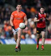 27 April 2024; Paddy Burns of Armagh during the Ulster GAA Football Senior Championship semi-final match between Down and Armagh at St Tiernach's Park in Clones, Monaghan. Photo by Stephen McCarthy/Sportsfile