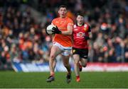 27 April 2024; Paddy Burns of Armagh during the Ulster GAA Football Senior Championship semi-final match between Down and Armagh at St Tiernach's Park in Clones, Monaghan. Photo by Stephen McCarthy/Sportsfile