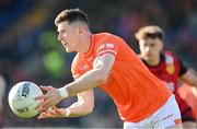 27 April 2024; Joe McElroy of Armagh during the Ulster GAA Football Senior Championship semi-final match between Down and Armagh at St Tiernach's Park in Clones, Monaghan. Photo by Stephen McCarthy/Sportsfile