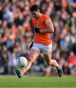 27 April 2024; Aaron McKay of Armagh during the Ulster GAA Football Senior Championship semi-final match between Down and Armagh at St Tiernach's Park in Clones, Monaghan. Photo by Stephen McCarthy/Sportsfile