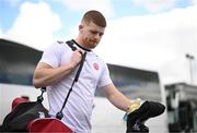 28 April 2024; Cathal McShane of Tyrone arrives for the Ulster GAA Football Senior Championship semi-final match between Donegal and Tyrone at Celtic Park in Derry. Photo by Stephen McCarthy/Sportsfile