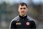 28 April 2024; Darragh Canavan of Tyrone before the Ulster GAA Football Senior Championship semi-final match between Donegal and Tyrone at Celtic Park in Derry. Photo by Stephen McCarthy/Sportsfile