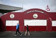 28 April 2024; Supporters arrive before the Leinster GAA Hurling Senior Championship Round 2 match between Galway and Kilkenny at Pearse Stadium in Galway. Photo by David Fitzgerald/Sportsfile