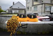 28 April 2024; Memorabilia outside the ground before the Leinster GAA Hurling Senior Championship Round 2 match between Galway and Kilkenny at Pearse Stadium in Galway. Photo by David Fitzgerald/Sportsfile