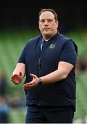 28 April 2024; Railway Union head coach Stephen Costelloe before the Energia All-Ireland League Women's Division 1 final match between UL Bohemian and Railway Union at the Aviva Stadium in Dublin. Photo by Seb Daly/Sportsfile