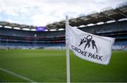 28 April 2024; A general view of a corner flag before the Leinster GAA Football Senior Championship semi-final match between Kildare and Louth at Croke Park in Dublin. Photo by Shauna Clinton/Sportsfile