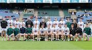 28 April 2024; The Kildare team before the Leinster GAA Football Senior Championship semi-final match between Kildare and Louth at Croke Park in Dublin. Photo by Shauna Clinton/Sportsfile