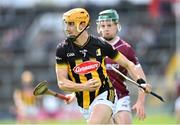 28 April 2024; Shane Murphy of Kilkenny in action against Gavin Lee of Galway during the Leinster GAA Hurling Senior Championship Round 2 match between Galway and Kilkenny at Pearse Stadium in Galway. Photo by David Fitzgerald/Sportsfile