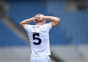 28 April 2024; Jack Sargent of Kildare reacts during the Leinster GAA Football Senior Championship semi-final match between Kildare and Louth at Croke Park in Dublin. Photo by Piaras Ó Mídheach/Sportsfile