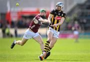 28 April 2024; TJ Reid of Kilkenny in action against Jack Grealish of Galway during the Leinster GAA Hurling Senior Championship Round 2 match between Galway and Kilkenny at Pearse Stadium in Galway. Photo by David Fitzgerald/Sportsfile
