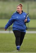 28 April 2024; Athy RFC manager Ashling Keatley Kindergan during the Leinster Girls U18 semi-final match between Athy RFC and Wexford RFC at Athy RFC in Kildare. Photo by Michael P Ryan/Sportsfile