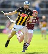28 April 2024; Huw Lawlor of Kilkenny in action against Conor Whelan of Galway during the Leinster GAA Hurling Senior Championship Round 2 match between Galway and Kilkenny at Pearse Stadium in Galway. Photo by David Fitzgerald/Sportsfile