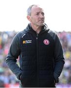 28 April 2024; Tyrone joint-manager Brian Dooher during the Ulster GAA Football Senior Championship semi-final match between Donegal and Tyrone at Celtic Park in Derry. Photo by Stephen McCarthy/Sportsfile