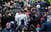 28 April 2024; Young supporters form to get an autograph from TJ Reid of Kilkenny after the Leinster GAA Hurling Senior Championship Round 2 match between Galway and Kilkenny at Pearse Stadium in Galway. Photo by David Fitzgerald/Sportsfile