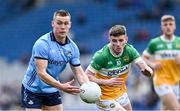 28 April 2024; Con O'Callaghan of Dublin in action against Dylan Hyland of Offaly during the Leinster GAA Football Senior Championship semi-final match between Dublin and Offaly at Croke Park in Dublin. Photo by Piaras Ó Mídheach/Sportsfile