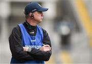 28 April 2024; Offaly manager Declan Kelly during the Leinster GAA Football Senior Championship semi-final match between Dublin and Offaly at Croke Park in Dublin. Photo by Shauna Clinton/Sportsfile