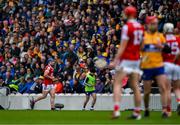 28 April 2024; Sean O'Donoghue of Cork leaves the field after receiving a second yellow card during the Munster GAA Hurling Senior Championship Round 2 match between Cork and Clare at SuperValu Páirc Ui Chaoimh in Cork. Photo by Ray McManus/Sportsfile