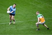 28 April 2024; Con O'Callaghan of Dublin in action against David Dempsey of Offaly during the Leinster GAA Football Senior Championship semi-final match between Dublin and Offaly at Croke Park in Dublin. Photo by Piaras Ó Mídheach/Sportsfile