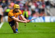 28 April 2024; Mark Rodgers of Clare watches his line cut go over the bar, in the sixth minute, of the Munster GAA Hurling Senior Championship Round 2 match between Cork and Clare at SuperValu Páirc Ui Chaoimh in Cork. Photo by Ray McManus/Sportsfile