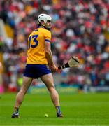 28 April 2024; Aidan McCarthy of Clare prepares to take a free during the Munster GAA Hurling Senior Championship Round 2 match between Cork and Clare at SuperValu Páirc Ui Chaoimh in Cork. Photo by Ray McManus/Sportsfile