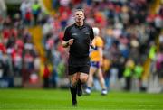 28 April 2024; Referee James Owens during the Munster GAA Hurling Senior Championship Round 2 match between Cork and Clare at SuperValu Páirc Ui Chaoimh in Cork. Photo by Ray McManus/Sportsfile