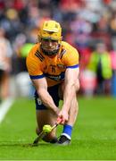 28 April 2024; Mark Rodgers of Clare scores a point from a sideline cut, in the sixth minute, of the Munster GAA Hurling Senior Championship Round 2 match between Cork and Clare at SuperValu Páirc Ui Chaoimh in Cork. Photo by Ray McManus/Sportsfile