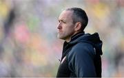 28 April 2024; Tyrone joint-manager Brian Dooher during the Ulster GAA Football Senior Championship semi-final match between Donegal and Tyrone at Celtic Park in Derry. Photo by Stephen McCarthy/Sportsfile