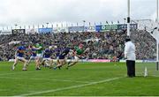 28 April 2024; Peter Casey of Limerick, third from left, scores his side's first goal, which was subsequently disallowed, despite the best efforts of Willie Connors of Tipperary, during the Munster GAA Hurling Senior Championship Round 2 match between Limerick and Tipperary at TUS Gaelic Grounds in Limerick. Photo by Brendan Moran/Sportsfile