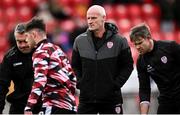 5 April 2024; Derry City assistant manager Paul Hegarty before the SSE Airtricity Men's Premier Division match between Derry City and Dundalk at The Ryan McBride Brandywell Stadium in Derry. Photo by Ramsey Cardy/Sportsfile