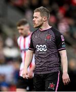 5 April 2024; Daryl Horgan of Dundalk during the SSE Airtricity Men's Premier Division match between Derry City and Dundalk at The Ryan McBride Brandywell Stadium in Derry. Photo by Ramsey Cardy/Sportsfile