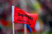 28 April 2024; A SuperValue branded sideline flag during the Munster GAA Hurling Senior Championship Round 2 match between Cork and Clare at SuperValu Páirc Ui Chaoimh in Cork. Photo by Ray McManus/Sportsfile