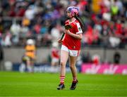 28 April 2024; Rebecca Dwane of Cork during the half time camogie game between Cork and Clare at the Munster GAA Hurling Senior Championship Round 2 match between Cork and Clare at SuperValu Páirc Ui Chaoimh in Cork. Photo by Ray McManus/Sportsfile