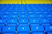 21 April 2024; Newly installed seating in the stand before the Connacht GAA Football Senior Championship semi-final match between Roscommon and Mayo at Dr Hyde Park in Roscommon. Photo by Piaras Ó Mídheach/Sportsfile