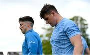 29 April 2024; Dan Sheehan, right, and Jimmy O'Brien during Leinster rugby squad training at UCD in Dublin. Photo by Brendan Moran/Sportsfile