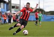 28 April 2024; Anthony McAlavey of Ringmahon Rangers during the FAI Intermediate Cup Final between Glebe North FC of the Leinster Senior League and Ringmahon Rangers FC of the Munster Senior League at Weaver's Park in Drogheda, Louth. Photo by Ben McShane/Sportsfile