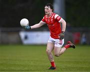 29 April 2024; Seán Reynolds of Louth during the EirGrid Leinster GAA Football U20 Championship Final match between Meath and Louth at Parnell Park in Dublin. Photo by Piaras Ó Mídheach/Sportsfile