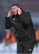 29 April 2024; Drogheda United manager Kevin Doherty during the SSE Airtricity Men's Premier Division match between Shamrock Rovers and Drogheda United at Tallaght Stadium in Dublin. Photo by Stephen McCarthy/Sportsfile
