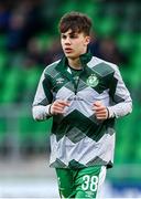 29 April 2024; Max Kovalevskis of Shamrock Rovers before the SSE Airtricity Men's Premier Division match between Shamrock Rovers and Drogheda United at Tallaght Stadium in Dublin. Photo by Stephen McCarthy/Sportsfile