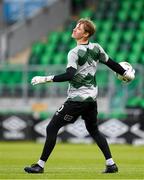 29 April 2024; Shamrock Rovers goalkeeper Toms Leitis before the SSE Airtricity Men's Premier Division match between Shamrock Rovers and Drogheda United at Tallaght Stadium in Dublin. Photo by Stephen McCarthy/Sportsfile