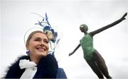 30 April 2024; Racegoer Roxanne Parker, from Dublin, during day one of the Punchestown Festival at Punchestown Racecourse in Kildare. Photo by David Fitzgerald/Sportsfile
