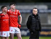 29 April 2024; Louth manager Fergal Reel before the EirGrid Leinster GAA Football U20 Championship Final match between Meath and Louth at Parnell Park in Dublin. Photo by Piaras Ó Mídheach/Sportsfile