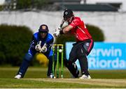 1 May 2024; Ali Frost of Munster Reds during the Cricket Ireland Inter-Provincial Trophy match between Leinster Lightning and Munster Reds at Pembroke Cricket Club in Dublin. Photo by Tyler Miller/Sportsfile