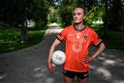 1 May 2024; Blaithin Mackin of Armagh poses for a portrait at the official AIG & LGFA Partnership Launch for the 2024 season at Iveagh Gardens in Dublin. Attendees at the announcement included Jess Tobin of Dublin, Saoirse Lally of Mayo, Cáit Lynch of Kerry, Blaithin Mackin of Armagh and Aoibhín Cleary of Meath. Photo by Piaras Ó Mídheach/Sportsfile