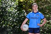1 May 2024; Jess Tobin of Dublin poses for a portrait at the official AIG & LGFA Partnership Launch for the 2024 season at Iveagh Gardens in Dublin. Attendees at the announcement included Jess Tobin of Dublin, Saoirse Lally of Mayo, Cáit Lynch of Kerry, Blaithin Mackin of Armagh, Aoibhín Cleary of Meath. Photo by Piaras Ó Mídheach/Sportsfile
