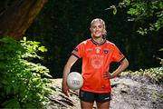1 May 2024; Blaithin Mackin of Armagh poses for a portrait at the official AIG & LGFA Partnership Launch for the 2024 season at Iveagh Gardens in Dublin. Attendees at the announcement included Jess Tobin of Dublin, Saoirse Lally of Mayo, Cáit Lynch of Kerry, Blaithin Mackin of Armagh and Aoibhín Cleary of Meath. Photo by Piaras Ó Mídheach/Sportsfile
