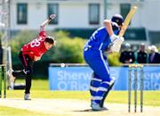 1 May 2024; Joshua Manley of Munster Reds during the Cricket Ireland Inter-Provincial Trophy match between Leinster Lightning and Munster Reds at Pembroke Cricket Club in Dublin. Photo by Tyler Miller/Sportsfile