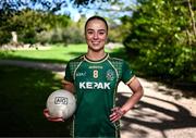 1 May 2024; Aoibhín Cleary of Meath poses for a portrait at the official AIG & LGFA Partnership Launch for the 2024 season at Iveagh Gardens in Dublin. Attendees at the announcement included Jess Tobin of Dublin, Saoirse Lally of Mayo, Cáit Lynch of Kerry, Blaithin Mackin of Armagh and Aoibhín Cleary of Meath. Photo by Piaras Ó Mídheach/Sportsfile