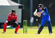 1 May 2024; Harry Tector of Leinster Lightning during the Cricket Ireland Inter-Provincial Trophy match between Leinster Lightning and Munster Reds at Pembroke Cricket Club in Dublin. Photo by Tyler Miller/Sportsfile