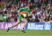 28 April 2024; Caolan McGonagle of Donegal during the Ulster GAA Football Senior Championship semi-final match between Donegal and Tyrone at Celtic Park in Derry. Photo by Stephen McCarthy/Sportsfile
