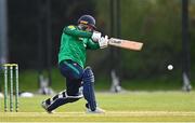 1 May 2024; Andy McBrine of North West Warriors during the Cricket Ireland Inter-Provincial Trophy match between Northern Knights and North West Warriors at Pembroke Cricket Club in Dublin. Photo by Tyler Miller/Sportsfile